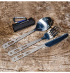 Sztućce turystyczne ze stali nierdzewnej Basic Cutlery Set Lifeventure