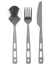 Sztućce turystyczne ze stali nierdzewnej Basic Cutlery Set Lifeventure