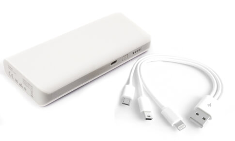 Pojemny power bank 13000 mAh 2.1A Sunen biały