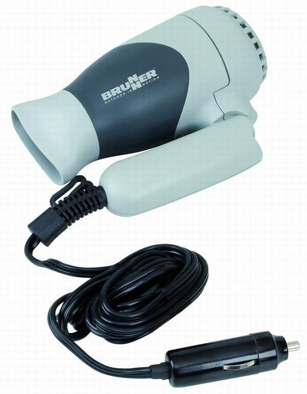 Małe Suszarki Do Włosów Turystyczne Turystyczna suszarka do włosów 12V 168W Monsun Brunner | Sklep