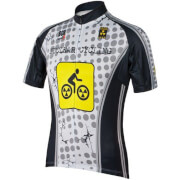 Koszulka rowerowa z krótkim rękawem Nuclear Cycling biała BCM Nowatex