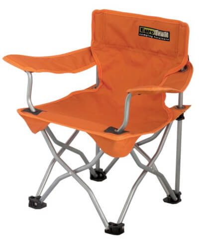 Krzesło turystyczne dla dzieci EuroTrail Ardeche pomarańczowe
