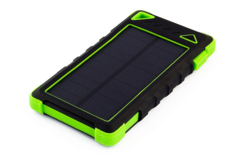 Powerbank PowerNeed 8000 z panelem solarnym Green