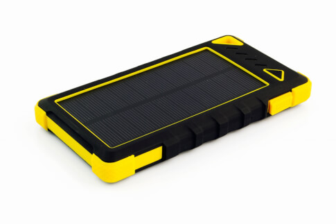 Powerbank PowerNeed 8000 z panelem solarnym Yellow