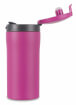 Szczelny kubek termiczny z nakrętką Flip-Top Thermal Mug pink Lifeventure 