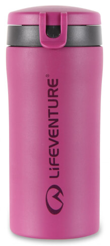 Szczelny kubek termiczny z nakrętką Flip-Top Thermal Mug pink Lifeventure 