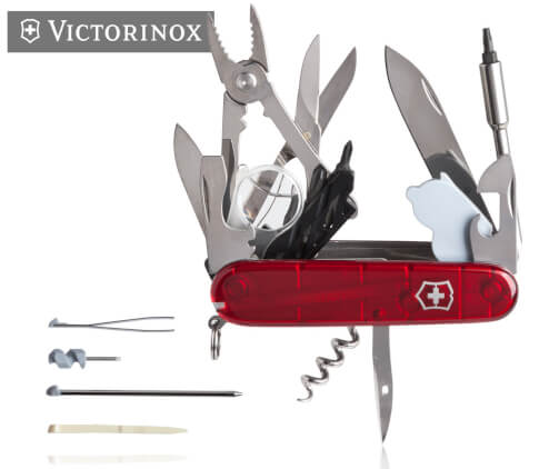 Scyzoryk Victorinox – CYBERTOOL Lite przejrzysty z latarką LED