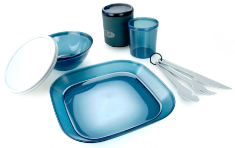 Turystyczny zestaw naczyń Infinity 1 Person Tableset niebieski GSI Outdoors