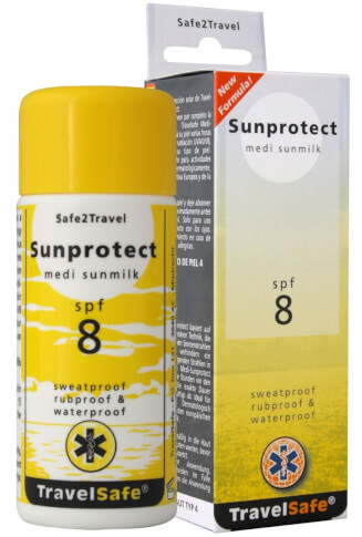 Mleczko do opalania z filtrem UV Sunprotect SPF 8 TravelSafe