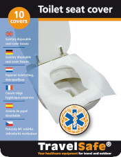 Nakładki na toaletę TravelSafe Toilet Seat Cover 10 szt. 