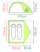 Namiot turystyczny Crestline 2L Coleman