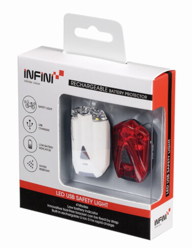 Infini Lava Set 260W+260R zestaw lampek biały USB