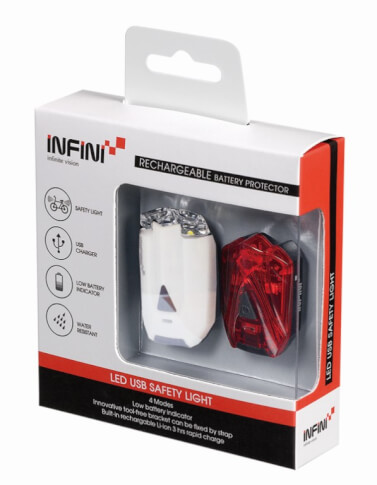 Infini Lava Set 260W+260R zestaw lampek biały USB