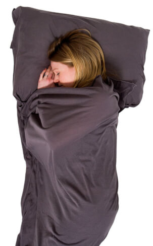 Elastyczna prostokątna wkładka do śpiwora Cotton Stretch Sleeping Bag Liner Lifeventure