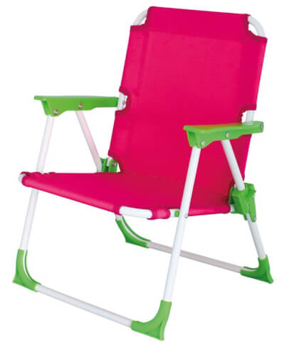 Krzesło turystyczne dla dzieci Nicky Kids EuroTrail różowe