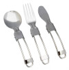 Praktyczny zestaw składanych sztućców turystycznych Set 3PC Stainless Rockland