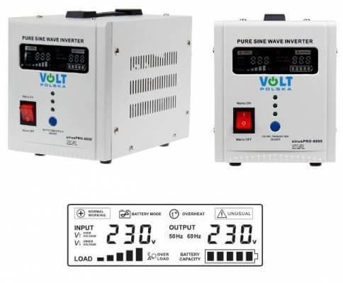 Przetwornica UPS awaryjne zasilanie SinusPro 500 E (12V/230V/500W)
