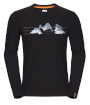Koszulka męska Zajo Bormio T-shirt LS Black Mountains