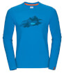 Koszulka męska Zajo Bormio T-shirt LS Blue Jewel Nature