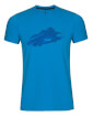 Koszulka męska Zajo Bormio T-shirt SS Ibiza Blue Nature