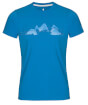 Koszulka męska Zajo Bormio T-shirt SS Ibiza Blue Mountains