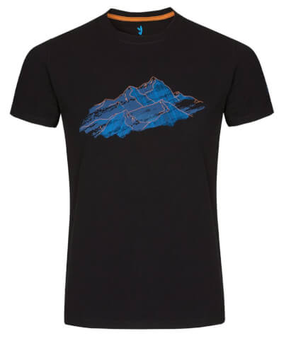 Koszulka męska Zajo Bormio T-shirt SS Black Nature