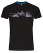 Koszulka męska Zajo Bormio T-shirt SS Black Mountains