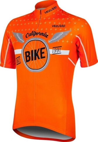Koszulka rowerowa BCM Nowatex Bike orange California