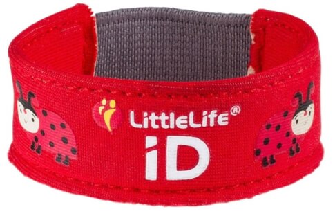 Opaska informacyjna ID dla dziecka Safety iD Strap Ladybird LittleLife
