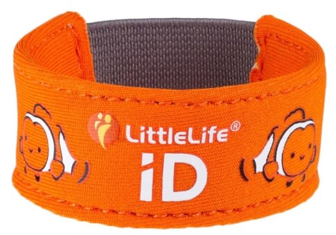 Opaska informacyjna ID dla dziecka Safety iD Strap Clownfish LittleLife