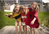 Ultralekkie plażowe poncho UPF 50+ dla dzieci 1-3 lata LittleLife Motylek