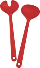 Turystyczne łyżki do sałatek Brunner Salad Server czerwone