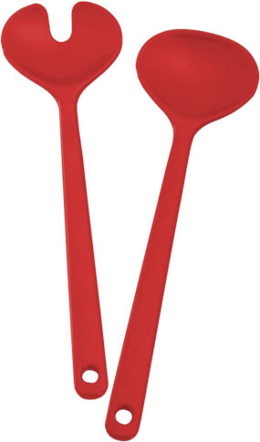 Turystyczne łyżki do sałatek Brunner Salad Server czerwone