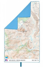 Duży ręcznik szybkoschnący 90x150 SoftFibre Ordnance Survey Map Towel Giant Ben Nevis Lifeventure