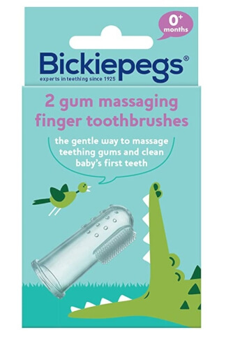 Silikonowa szczoteczka dla niemowląt do dziąseł i zębów Bickiepegs