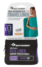 Prześcieradło Silk Stretch Liner Mummy Tapered granatowe Sea to Summit