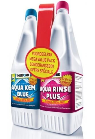 Zestaw płynów Duo Pack Aqua Kem Blue 1,5 l + Aqua Rinse Plus 1.5 l Thetford