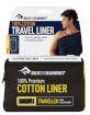 Prześcieradło do śpiwora Premium Cotton Traveller with Pillow zielone Sea to Summit