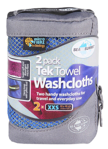 Komplet ręczników szybkoschnących 2x Tek Towel 30x30 2 Wash Cloths Sea To Summit