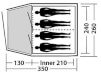 Namiot turystyczny dla 4 osób AIR Tornado 400 Easy Camp