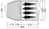 Namiot turystyczny dla 4 osób Cyber 400 Easy Camp
