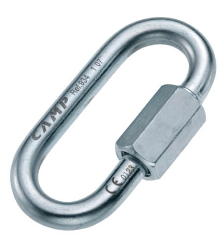 Karabinek przemysłowy Oval Quick Link Stainless 8 mm CAMP ze stali nierdzewnej