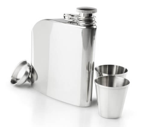 Piersiówka turystyczna z kieliszkami Glacier Stainless Trad Flask Set GSI Outdoors