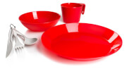 Zestaw turystyczny dla 1 osoby Cascadian 1 Person Table Set Red GSI Outdoors