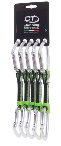 Zestaw ekspresów 12 cm Lime Set NY Climbing Technology srebrny