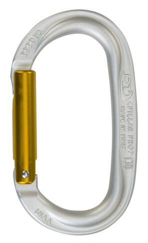 Karabinek z prostym zamkiem Pillar Pro Climbing Technology silver