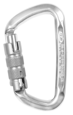 Karabinek wspinaczkowy D – shape TG Climbing Technology silver