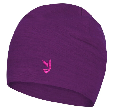 Dziecięca czapka Zajo Ikoo Kids Merino Beanie Dark Purple