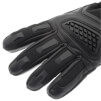 Ogrzewane rękawice motocyklowe ze skóry naturalnej czarne Glovii GS1