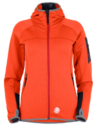 Rozpinana bluza polarowa damska HEYOO LADY Milo orange